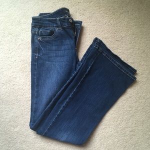 WHBM Blanc Flare Leg Jeans